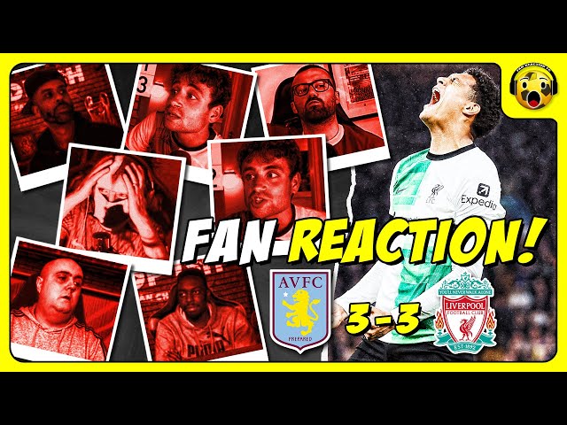 Liverpool Fans GUTTED Reactions to Aston Villa 3-3 Liverpool | PREMIER LEAGUE class=