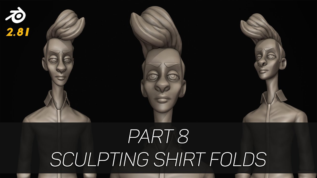 Sculpting Folds in Blender 2.81 | Sculpting Stylized ...