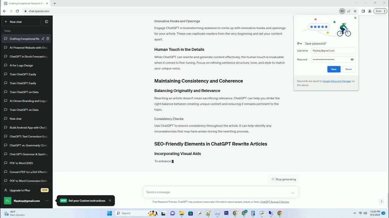 ChatGPT Rewrite Article 100 Human Conte Bypass AI Content detection SEO