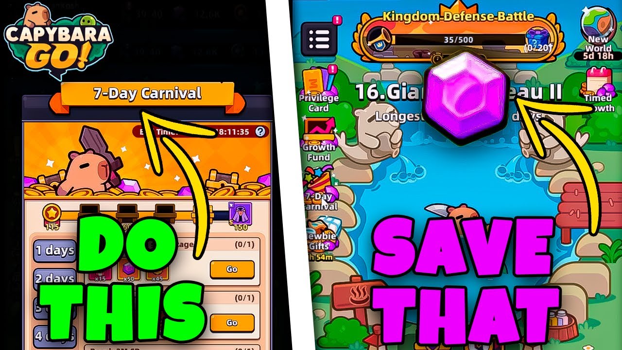 BEGINNER EVENTS GUIDE (7-DAY CARNIVAL, GROWTH EVENTS) // CAPYBARA GO!