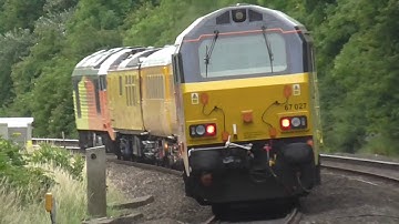 67023 and 67027 pass heyford working 1Q16 derby R.T.C to reading triangle 28/06/17