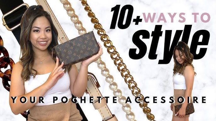 Cheaper Alternative to Louis Vuitton Straps- crossbody strap for Pochette  Accessoire! 