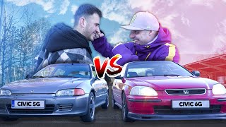 CHALLENGE SE CIVICAMA! | Kdo je LEPŠÍ ŘIDIČ a má LEPŠÍ AUTO?