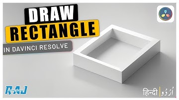 Draw a RECTANGLE Shape using DaVinci Resolve | davinci resolve 18 tutorial for beginners