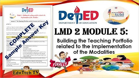 LDM2 MODULE 5 with ANSWER KEY for TEACHERS || Activity Solved with Soft Copy