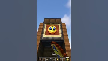 Working Clock in Minecraft! #shorts