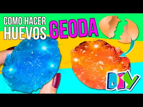 Cómo hacer 💎 HUEVOS GEODA 💎 ¡¡CRISTALES en un huevo!! * EXPERIMENTOS CASEROS fáciles para niños