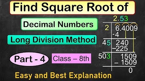 Part - 4 🥀How to find the square root of decimal numbers 👍 Square Roots unlocked. 