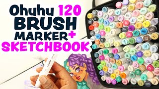 Ohuhu 120 BRUSH MARKERS & NEW MARKER PADS | The BEST Cheap Markers & ohuhu marker pad