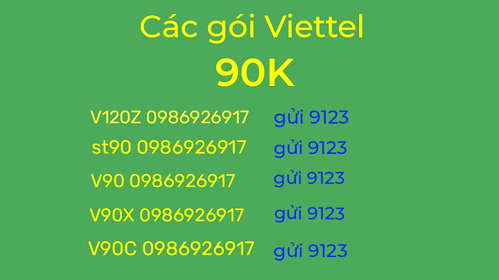 Hướng dẫn đăng ký gói v90 của viettel