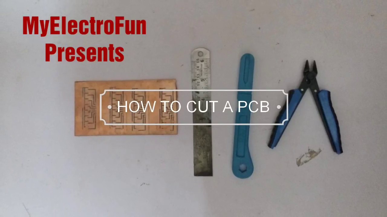 How to cut a Pcb - YouTube