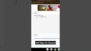 SQL for Beginners with detailed CREATE and INSERT query with interview Question!