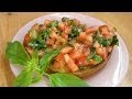 Брускетта с помидорами и базиликом по-итальянски - видео рецепт