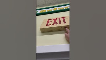 Testing a Generic LED exit sign (does not work) #shorts