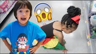Telling Mimi She's Off Punishment + Surprising Her With Ryan ToyReview TOYS! (She Fainted!)