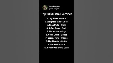 The Best Exercises To Gain More Muscle Fast! Follow @lars.langen for daily tips to gain!!