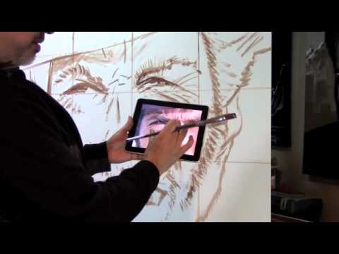 How to paint acrylic portraits of celebrities - Clint Eastwood Ep1.