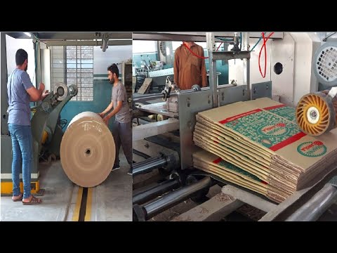 Amazing Manufacturing Process of Corrugated Carton Boxes with Paper