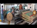 Amazing manufacturing process of corrugated carton boxes with paper roll