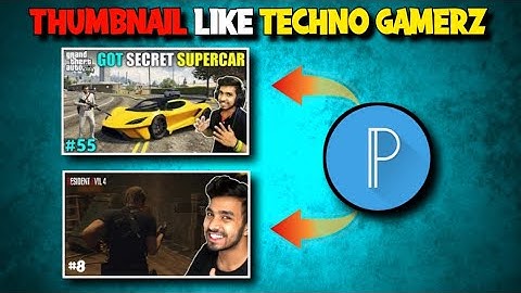 How to edit thumbnail like techno gamerz | techno gamerz ke tara thumbnail kaisai banayai | Pixellab