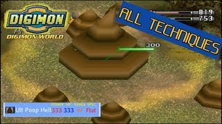 Digimon World PS1 - All Techniques
