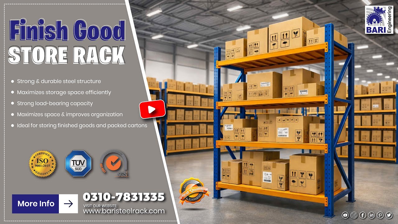Finish Goods Store Rack | Warehouse Racking System in Pakistan | Best ...