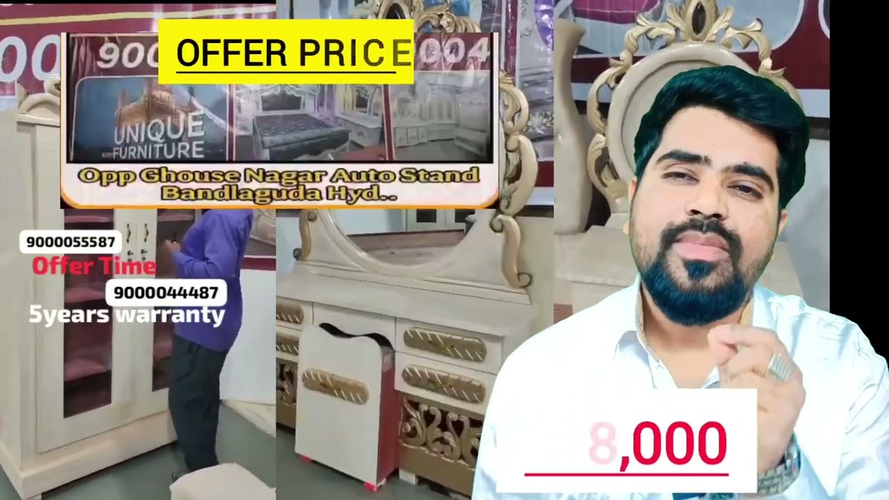 unique furniture Spacial offer best price Only ₹48000 5years warranty waterproof quality ke sath