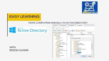 Move computers to other OUs in Windows Server manually