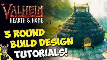 Valheim Round Building Tutorial - 3 Designs!