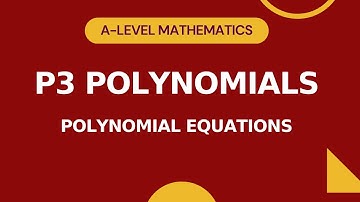 P3 Polynomials Part 4 | Solving Polynomial Equations | A-level Math 9709 | IGCSE/O-level Add Math