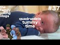 Quadruplets tummy time part 1 life with quadruplets  family of 11  tfyv 37