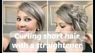 How to Curl Short Hair with a Flat Iron (2023) - My Cancer Chic