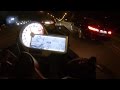 BMW S1000R 0-200 acceleration, top speed & playing with E60 and F10 550d