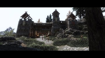 Skyrim SE 4K Realistic Whiterun Exterior