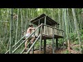 Build bamboo house stilt in forest with girl - Ep.76 | Lý Thị Ca