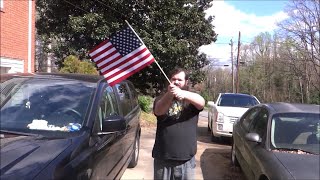 10 Hours of Waving the American Flag