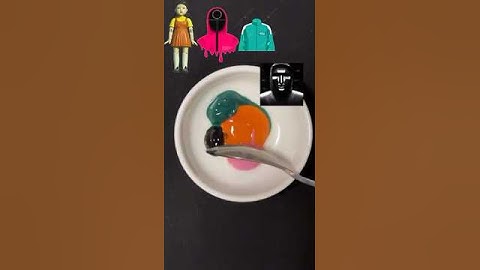 Guess the mixed colors of Squid Game 2 #squidgame2 #squidgame #colormixing #satisfying