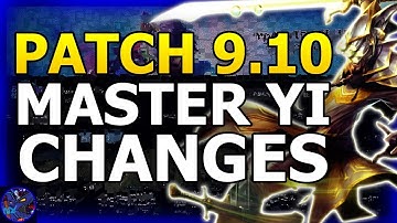 Master Yi REWORK Changes Patch 9.10 (League Of Legends)