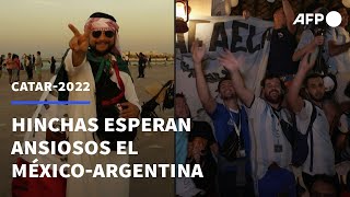 Hinchas palpitan el Argentina-México, que empieza a ser un Clásico moderno de los Mundiales | AFP