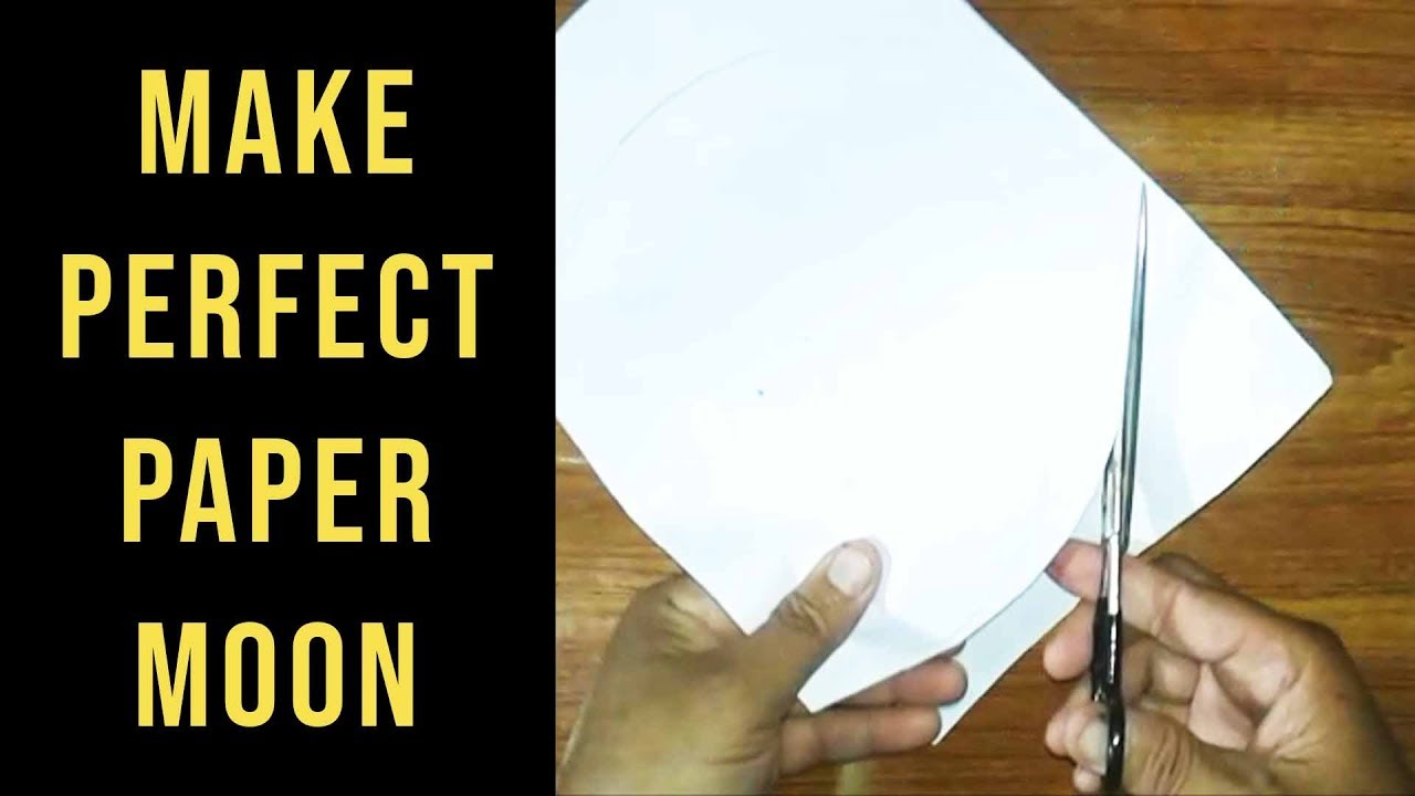 How To Make Paper Moon Easy Method Youtube