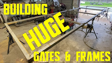 How to Square and Level HUGE Frames and Gates! Welding and Fabrication Tips and Tricks
