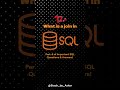 SQL Series part-6 : What is a Join in SQL?  #artificialintelligence #neuralnetworks #machinelearning