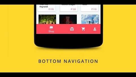 BottomNavigationView  - Android Studio Tutorial