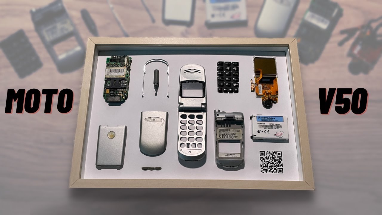 Ewaste Art | Motorola V50 frame teardown