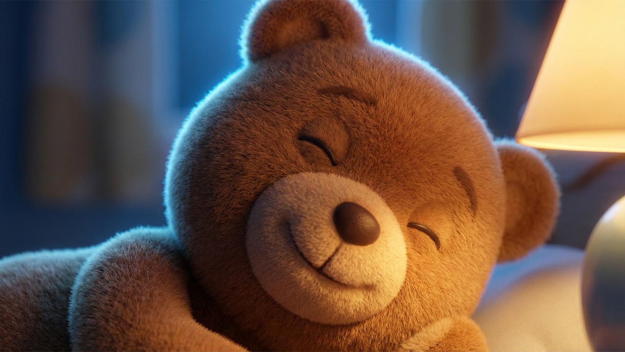 🌙 Baby Bedtime 🧸 Mozart Brahms Moonlight Bear Sleep Music 😴 | 1+ Hour Baby Sleep Music