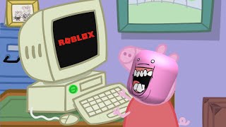 Peppa Pig Plays Roblox Youtube - peppa pig plays roblox jailbreak peppa pig edit