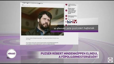 Puzsér Róbert mindenképpen elindul a főpolgármesterségért
