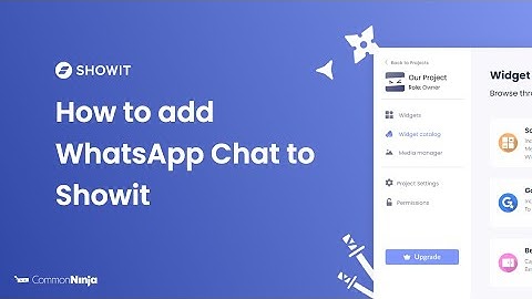 How to add a WhatsApp Chat to Showit