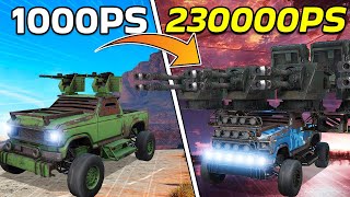 I Tried Playing Every Power Score In Crossout From 1000PS  23000PS! | Crossout Challenge