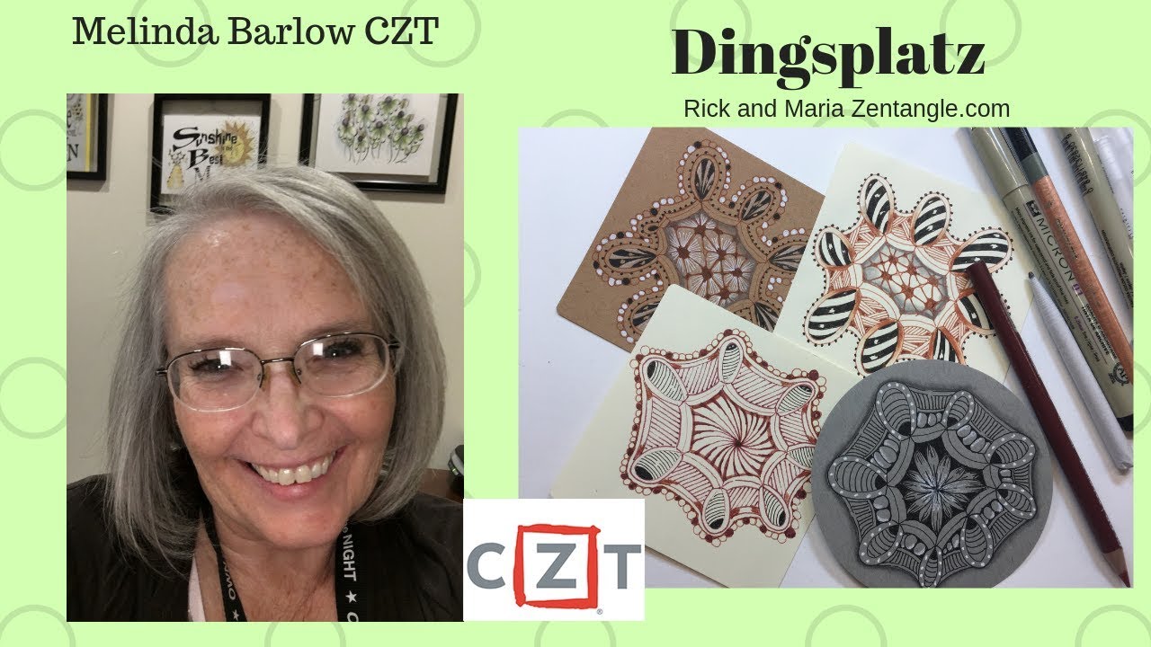 Tangle  Art Lesson Dingsplatz Tamg;e Patterm #356